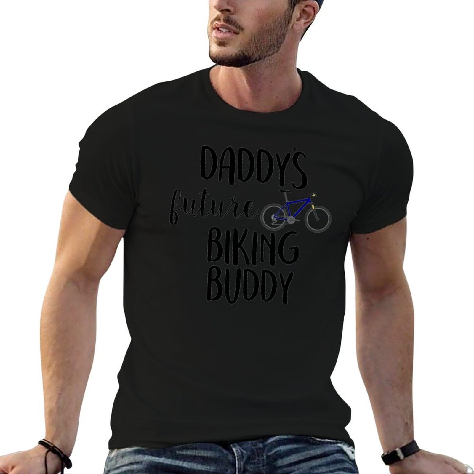 Cycling Quote - Daddys Future Biking Buddy, Funny Cycling,