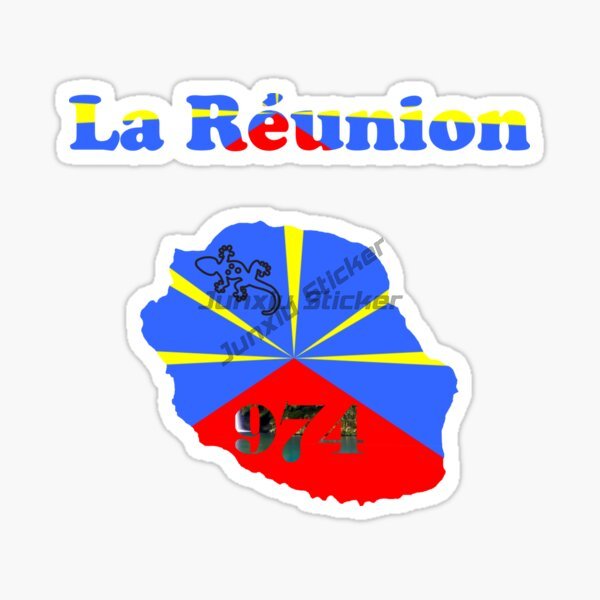 Reunion Island Flag Car Sticke - đánh giá và giá Cycling Quote