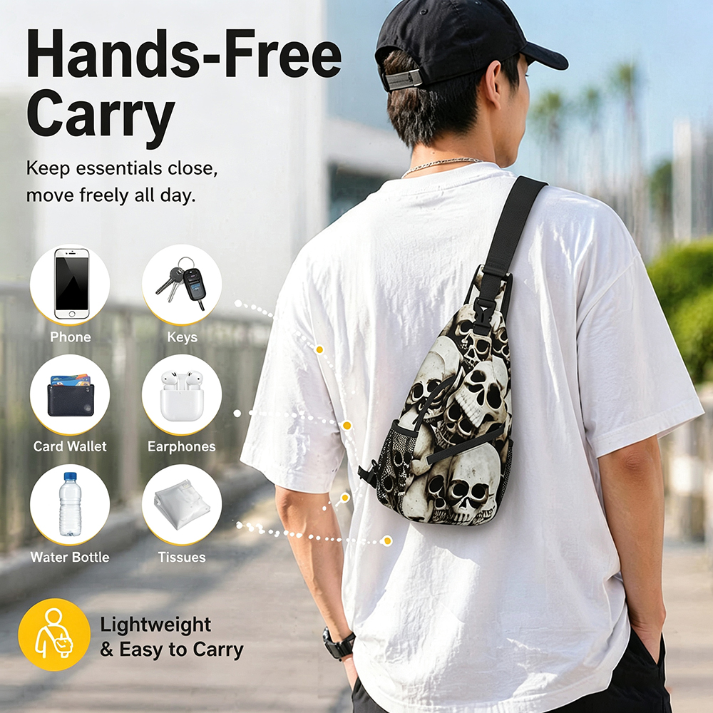 Men Crossbody Sling Chest Bag  - đánh giá và giá Cycling Commute Essentials