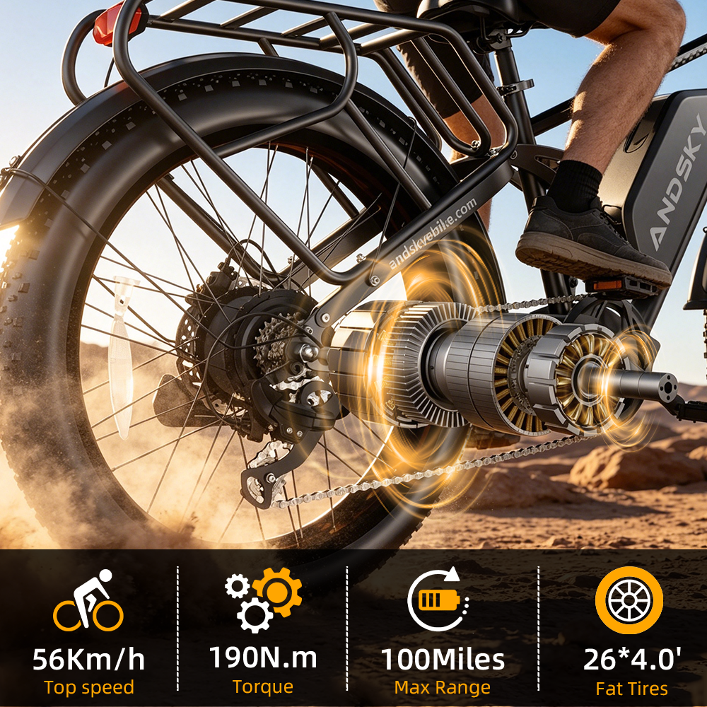 ANDSKY Apex50 AWD Electric Bik - đánh giá và giá Commuting On Road Bike