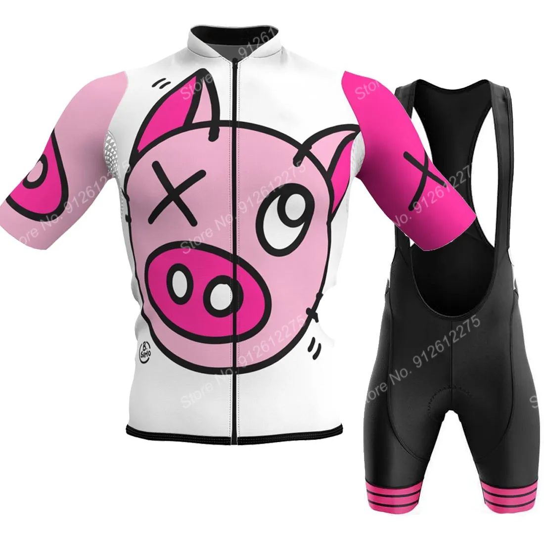 Set Cartoon Comic Pig 2023 Cyc - đánh giá và giá Cycling Commuter Clothing