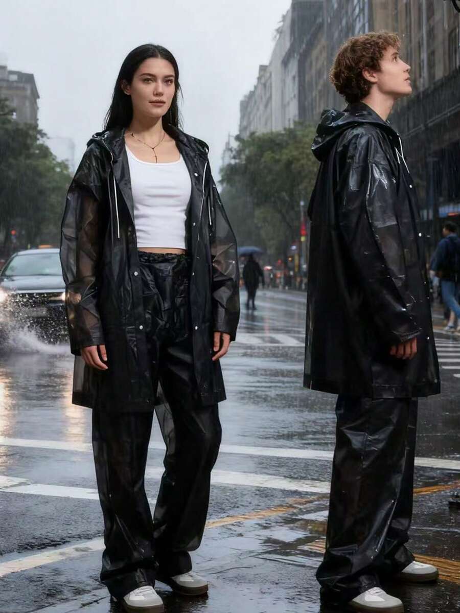 2pcs Unisex full-body rain sui - đánh giá và giá Cycling Commuter Rain Jacket